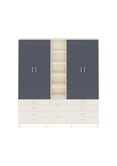 Arges Dolap 9 Raflı 10 Çekmeceli 2 Askılı 220x30x243 Aytaşı-antrasit/aytaşı Antrasıt/aytası Arges Dolap 9 Raflı 10 Çekmeceli 2 Askılı 220x30x243 Aytaşı-antrasit/aytaşı Antrasıt/aytası