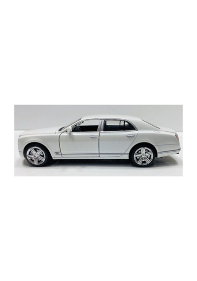 Bentley Mulsanne 1:32 Ölçek Metal Araba Kapılar Kaput Bagaj Açılır Lisanslı Model Işıklı Sesli Beyaz Beyaz