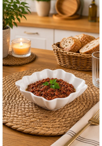 Porsima 1749n Porselen Kase Desenli Derin Salata Kase 15cm