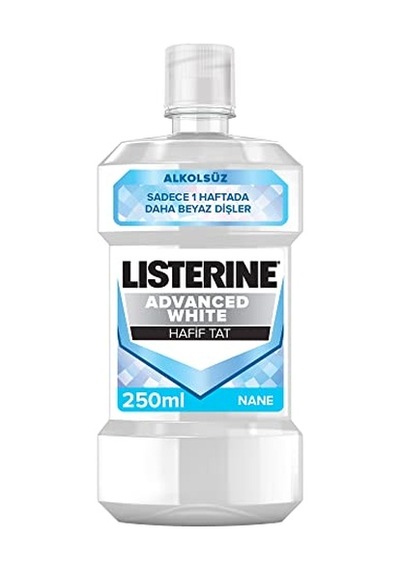 Listerine Advanced White Hafif Tat Alkolsüz Ağız Bakım Suyu 250 Ml
