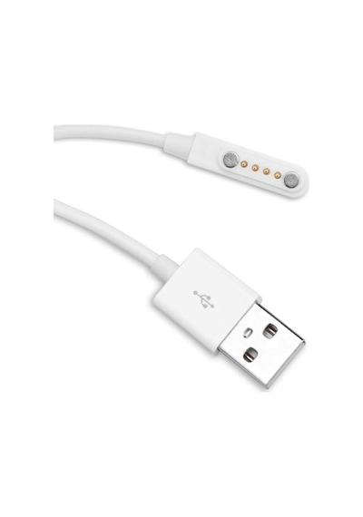 Alkatronik Usb 4 Pin Pogo Kablo Akıllı Saat Manyetik Sabitleyici Şarj Kablosu Usb 2.0