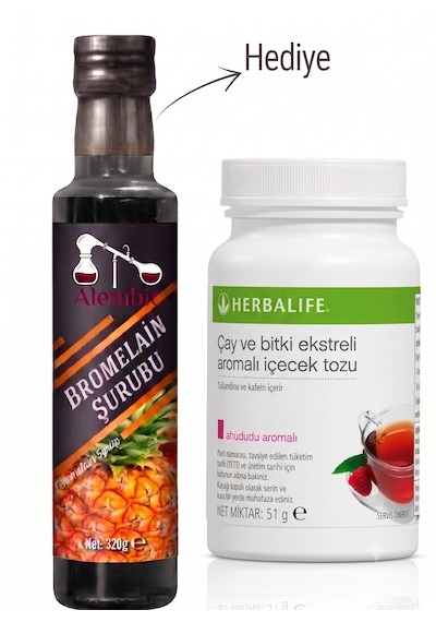 Ahududu Aromalı 51 Gr Küçük Çay Alembic Bromelain Hediyeli