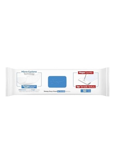 Easy Clean Çamaşır Suyu Katkılı Mopa Uyumlu Yer Temizlik Havlusu&mendili 50 Yaprak 0