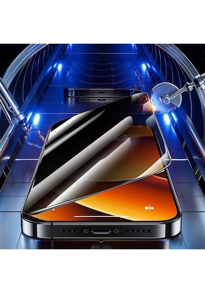 Vendas Apple  Uyumlu iPhone 15 Warrior Privacy Gizleyen Hayalet Temperli Cam Ekran Koruyucu 2 Adet