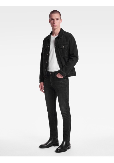 Koton Pamuklu Normal Bel Cepli Slim Fit Jean Pantolon - Slim Fit Jeans Antrasit 7wam40382nd