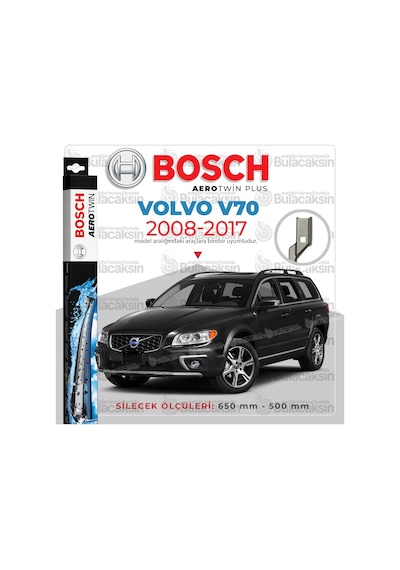 Volvo V70 Muz Silecek Takımı 2008-2017 Bosch Aerotwin