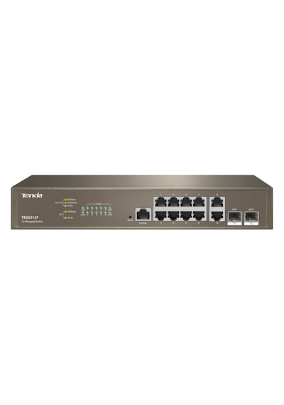 Tenda Teg5312F 10P Gıgabıt L3 Switch 2 Sfp