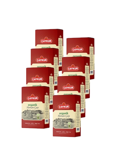 Organik Hemşin Çayı Karton Kutu 400 Gr. Sekizli Paket