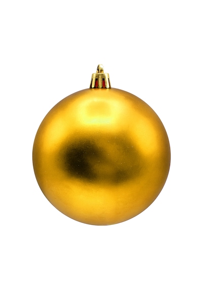 4 Cm 12li Mat Gold Cici Top Mat Yılbaşı Ağacı Süsü