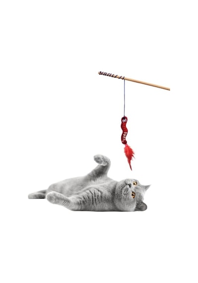 Peluş Solucan Şeklinde Kedi Oyuncağı