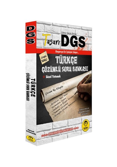 Tasarı Yayınları Dgs Türkçe Çözümlü Soru Bankası