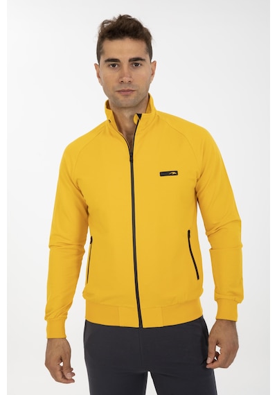 Maraton Comfort Erkek Dik Yaka Sarı Eşofman Üstü Sarı