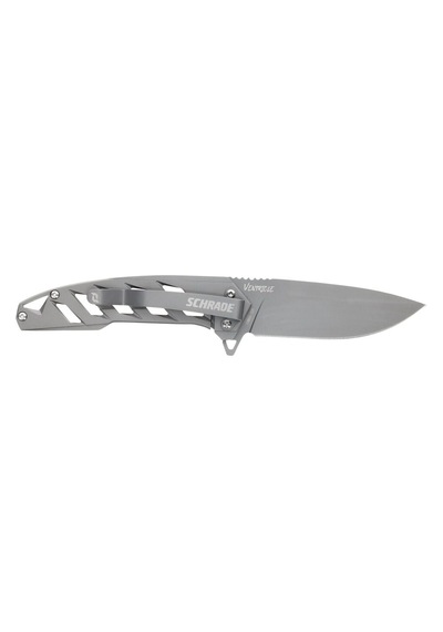 Schrade Ventricle Folder Aus-10 Finger-flip-driven Ultraglide Kamp Çakı 1159323 Siyah