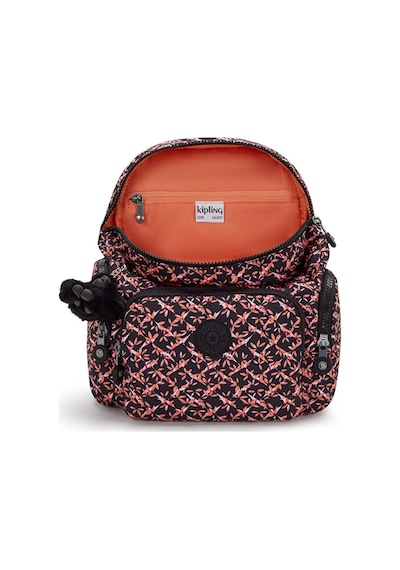 Kipling Kıplıng City Zip Mini Küçük Boy Sırt Çantası Desenli Dancıng Bouquet Desenli Çok Renkli