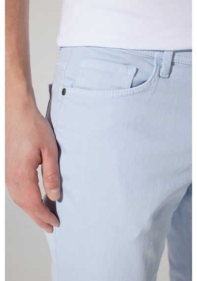 AC&Co / Altınyıldız Classics ERKEK MAVI 360 Derece Her Yöne Esneyen Slim Fit Dar Kesim Pamuklu Rahat Pantolon Mavi