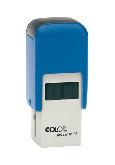 Colop Q12 Kare Mavi Kasa Mavi Keçe - 12 x 12 MM