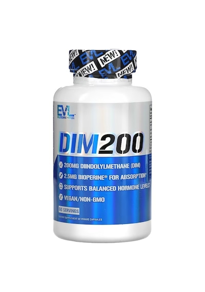 Evlution Dım Diindolilmetan 200 200 Mg 60 Veggie Caps