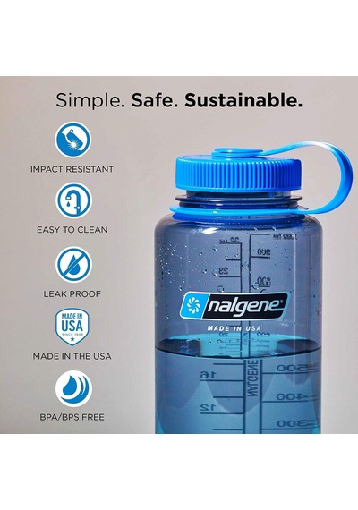 Nalgene 48 Oz WM Tritan Suluk Matara 1,5 Litre Mavi 682009-0570