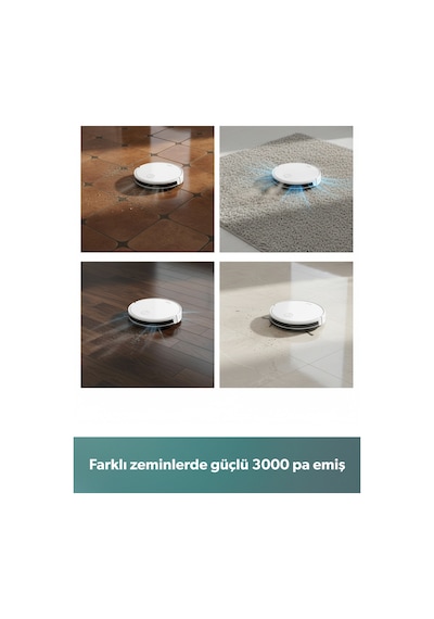 Homend Alex 1288h Moplu ve Akıllı Robot Süpürge Gyroscope