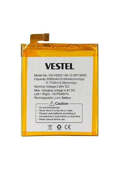 Senalstore Vestel Uyumlu Venüs V3 5020 Batarya 3.050 Mah