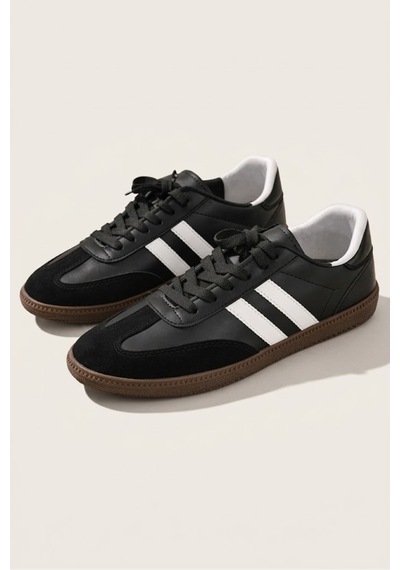 Mcaserıng Unisex Kadın Erkek Spor Ayakkabı Sneaker Beyaz Siyah