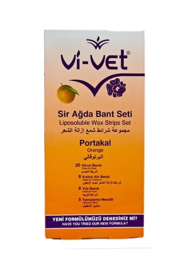 Vi-Vet Portakal Tüm Vücut Ağda Bandı 41'li