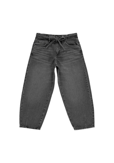 Civil Girls Kordonlu 10-13 Yaş Pantolon Kot - Gri