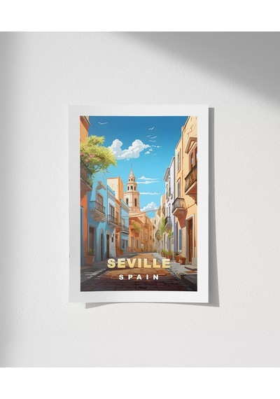 Çerçevesiz Poster Endülüs Ruhuyla Sevilla