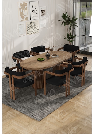Avvio Arion Serisi Bohem Ayak 6'lı Tokyo Metal Demonte Sandalye 80x160 Masa Sandalye Takımı Akça Masa Sandalye Kahve Kumaş Siyah Avvio Arion Serisi Bohem Ayak 6'lı Tokyo Metal Demonte Sandalye 80x160 Masa Sandalye Takımı Akça Masa Sandalye Kahve Kumaş Siyah