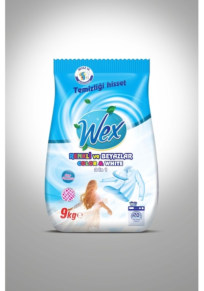 Wex Matik Renkli ve Beyazlar İçin Toz Deterjan 9 KG