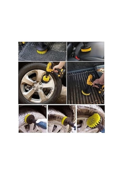Matkap Uyumlu Temizleme Temizlik Fırçası Halı Ev Araç Sanayi Temizlik Fırçası 10cm Oval Pimli Fırça Diğer