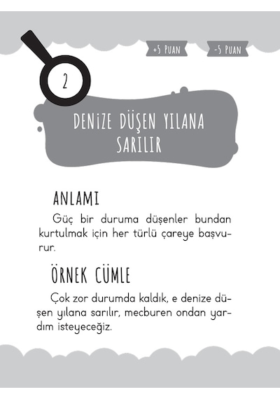 Oyunlarla Atasözü Kartları - 50 Kart- Damla Yayınevi