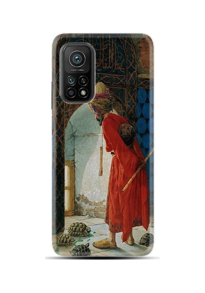 Xiaomi Mi 10T Kilif Desenli Silikon Moons 473368345