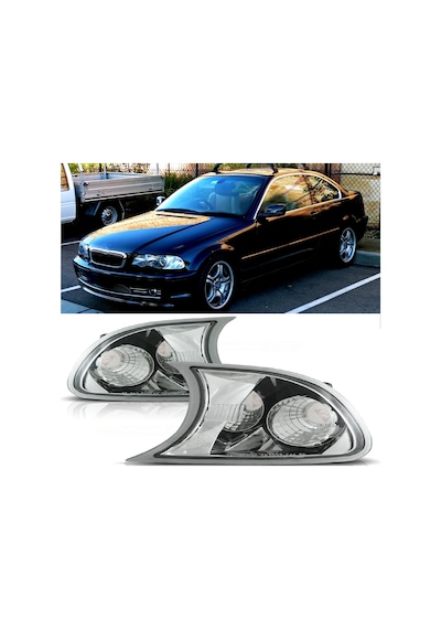 Bmw E46 1999-2001 Coupe 2.kapı Krom Far Yanı Sinyal