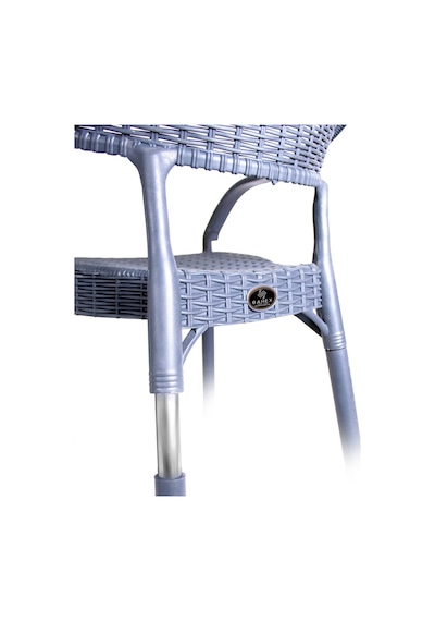 Bahex Bambu 6lı Set Rattan Bahçe Sandalye 6ad Koltuk Antrasit