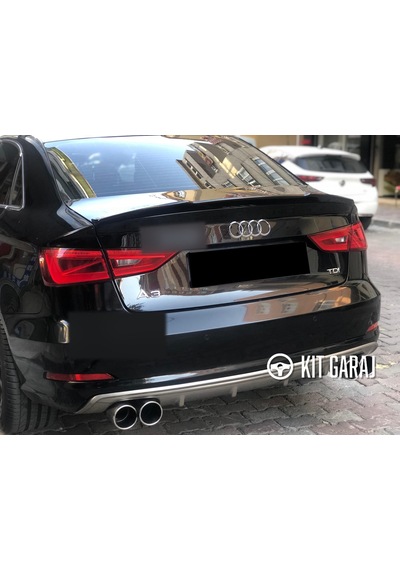 Audi A3 Sedan 2013-2016 Difüzör Plastik Boyalı