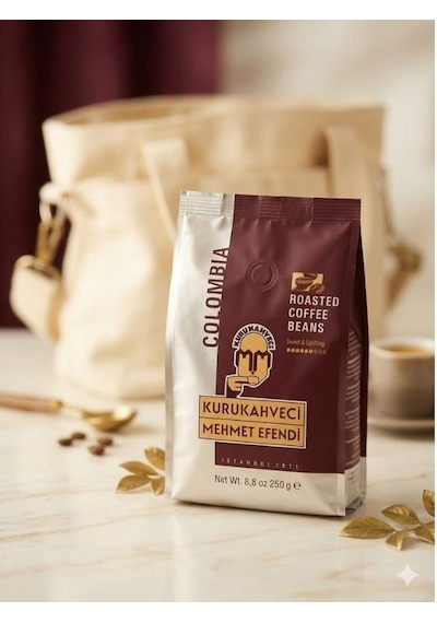 Kurukahveci Mehmet Efendi Colombia Kavrulmuş Çekirdek Kahve 250 Gr