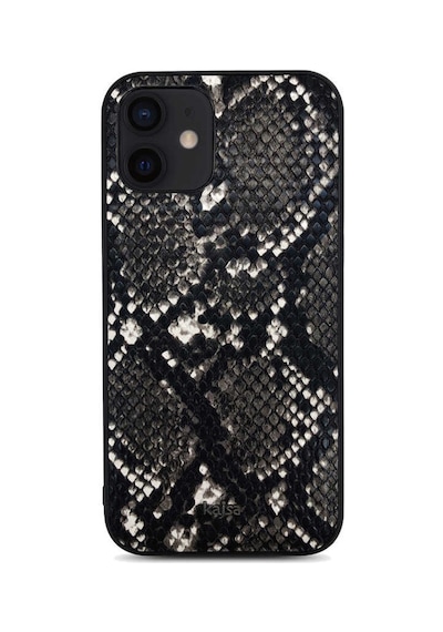 Teleplus Apple Uyumlu iPhone 12 Kılıf Kajsa Glamorous Serisi Yılan Derisi Desenli Kapak