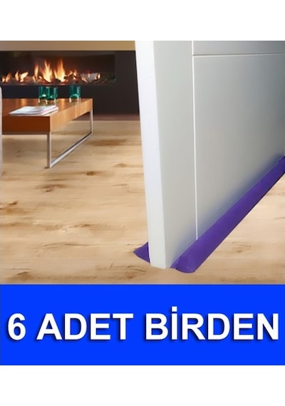 6 Adet Çift Taraflı Kapı Altı Rüzgar Önleyici Izolasyon Tozluk