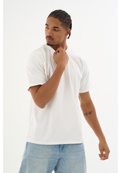 Dechers Erkek %100 Organik Pamuklu Yumuşak Dokulu Comfort Fit Bisiklet Yakalı T-shirt E222 Beyaz Dechers Erkek %100 Organik Pamuklu Yumuşak Dokulu Comfort Fit Bisiklet Yakalı T-shirt E222 Beyaz