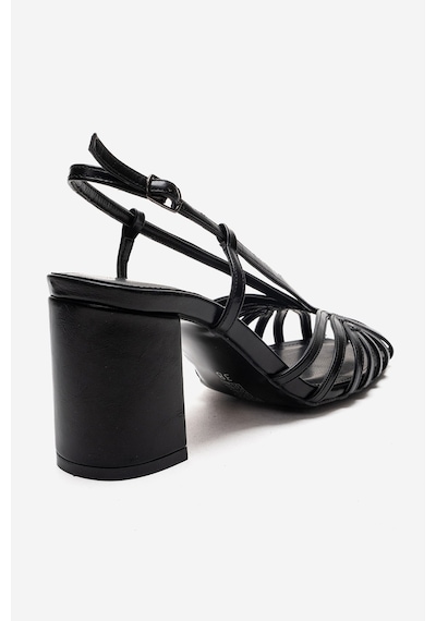 Luvishoes Wılda Siyah Kadın Kalın Topuklu Ayakkabı