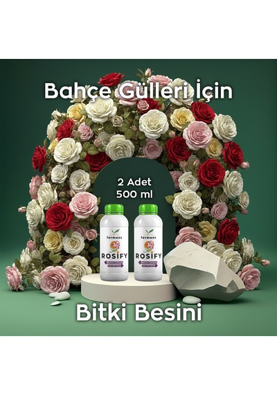 Rosify İkili 500 Ml 2 Adet Özel Gül Bakım Besini - Sarmaşık, Baston, Ve Saksı Gülleri İçin 500 ML