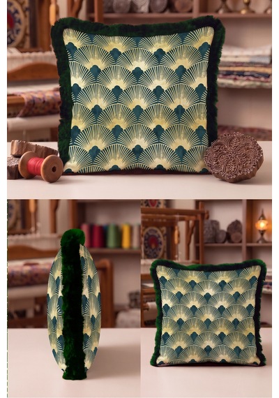 Art Deco Yelpaze Desen Saçaklı Yastık Kılıfı-geometrik Vintage Modern Siyah Püsküllü Kırlent Kılıfı Serin Rota Opal Art Deco Yelpaze Desen Saçaklı Yastık Kılıfı-geometrik Vintage Modern Siyah Püsküllü Kırlent Kılıfı Serin Rota Opal