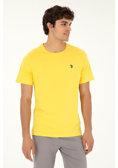 U.S. Polo Assn. Erkek Basic Tişört 50279632-vr044 Sarı