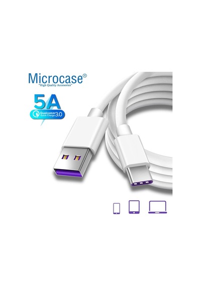 Type-c 5a Hızlı Şarj Ve Data Usb Kablosu - 100 Cm Beyaz Al2713 Standart