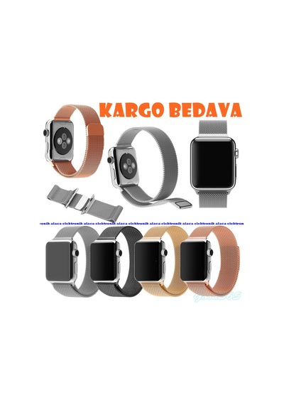Apple Uyumlu  Watch 38 MM Celik Orme Kordon 38 MM Kayıs