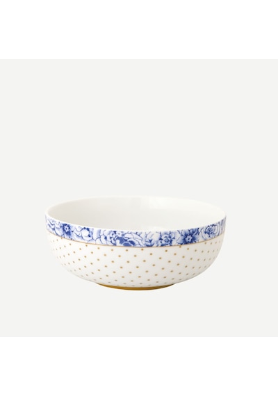 Mavi Beyaz Porselen Salata Kasesi 15 Cm