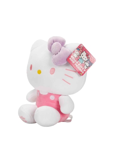 Hello Kitty Pembe Tulumlu Peluş Oyuncak 22 Cm Yumuşak Figür Çok Renkli
