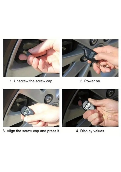 Lastik Basınç Ölçer & Anahtarlık Tire Pressure Gauge &key Chain