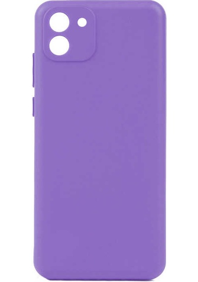 Zore Galaxy Uyumlu A03 Kılıf Biye Silikon - Lila Lila